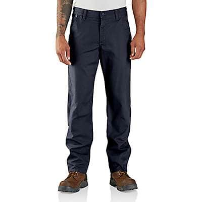 Carhartt Men's Dark Khaki Flame-Resistant Rugged Flex® Relaxed Fit Canvas Work Pant