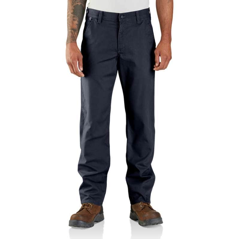 Carhartt  Navy Flame-Resistant Rugged Flex® Relaxed Fit Canvas Work Pant