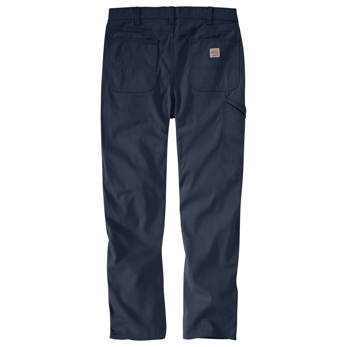 Мужские брюки Carhartt Flame-Resistant Rugged Flex® Relaxed Fit Canvas Work, цвет: Тёмно-синий — фото 2