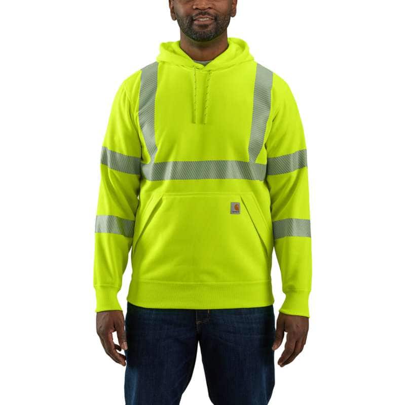 High-Visibility Loose Fit Midweight Thermal-Lined Full-Zip Class 3 Sweatshirt