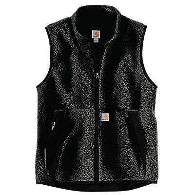 Carhartt Men's Granite Heather Relaxed Fit Fleece Full Zip Vest
