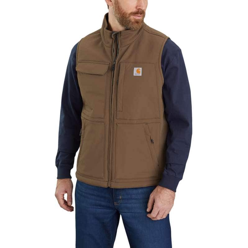 Carhartt  Coffee Super Dux™ Relaxed Fit Sherpa-Lined Vest