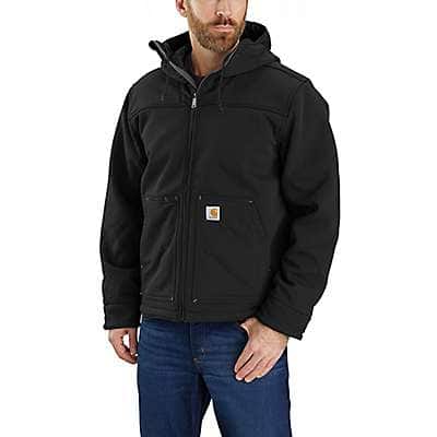 Carhartt Men's Black Men's Super Dux™ Sherpa-Lined Active Jac - Relaxed Fit - 2 Warmer Rating