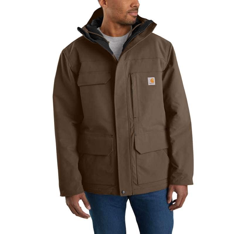 Carhartt  Coffee Super Dux™ Relaxed Fit Insulated Traditional Coat - 4 Extreme Warmth Rating