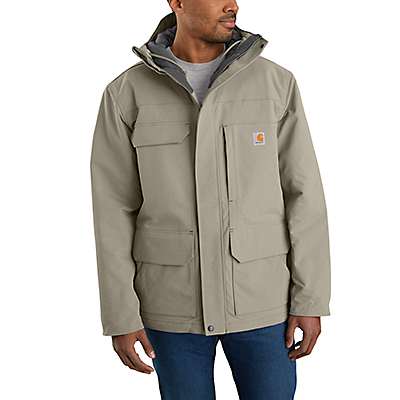 Carhartt Men's Greige Super Dux™ Relaxed Fit Insulated Traditional Coat