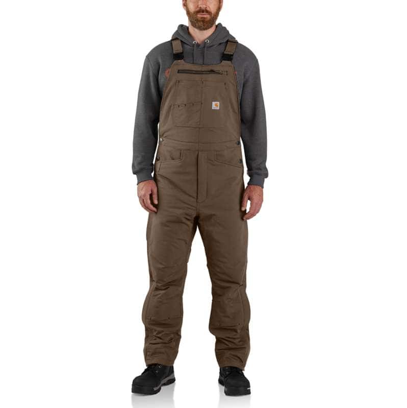 Carhartt  Coffee Super Dux™ Relaxed Fit Insulated Bib Overall