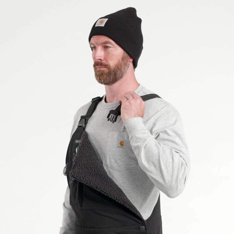 Loose Fit Firm Duck Insulated Bib Overall - 2 Warmer Rating
