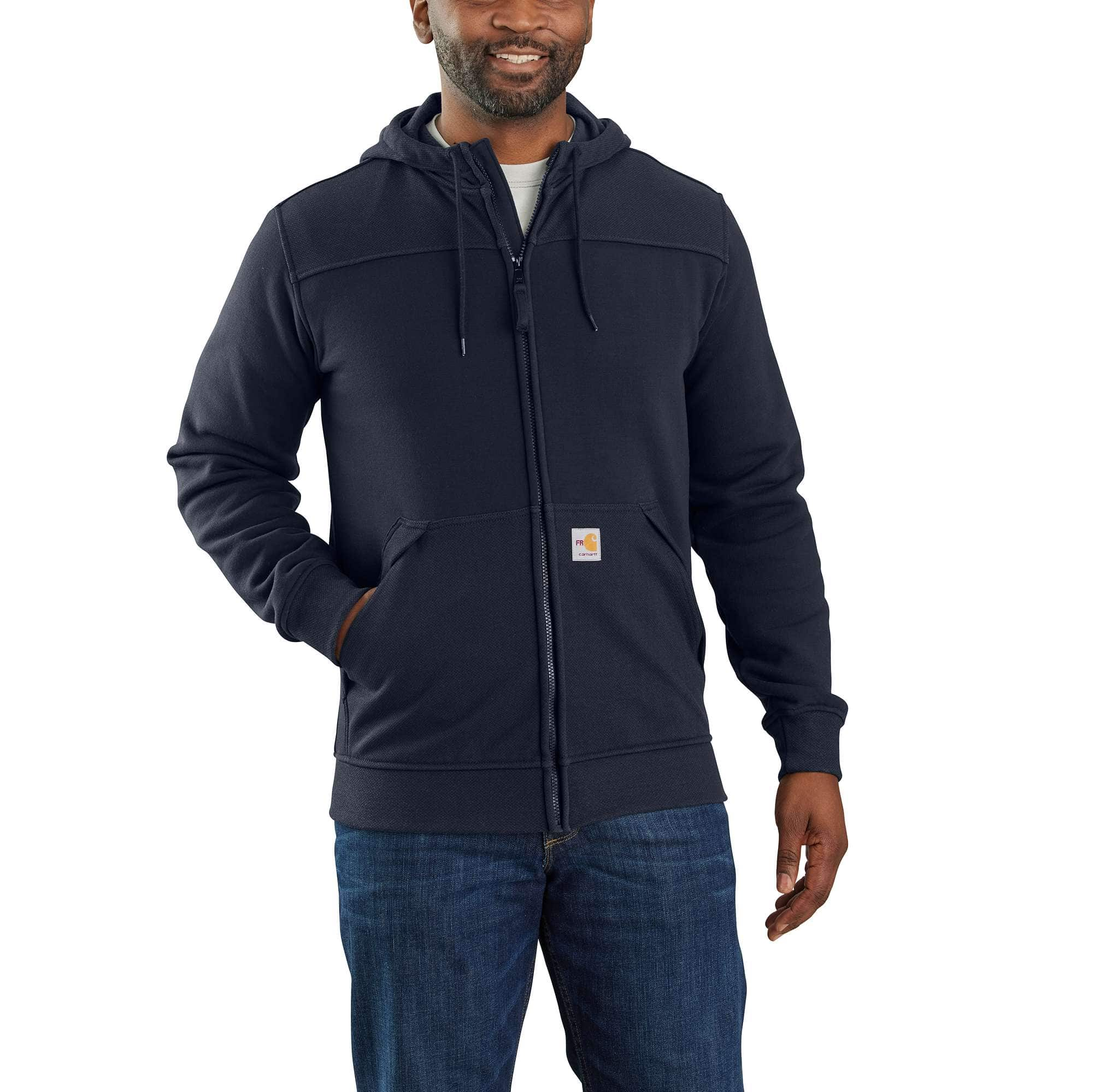 Carhartt 9.9 CAL/CM² Flame-Resistant Rain Defender Hooded Heavyweight Zip-Front Sweatshirt