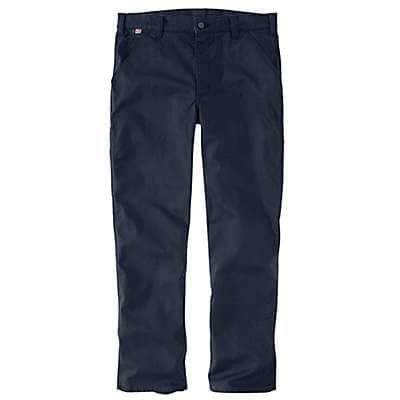 Carhartt Men's Navy Flame Resistant Rugged Flex® Relaxed Fit Duck Utility Work Pant