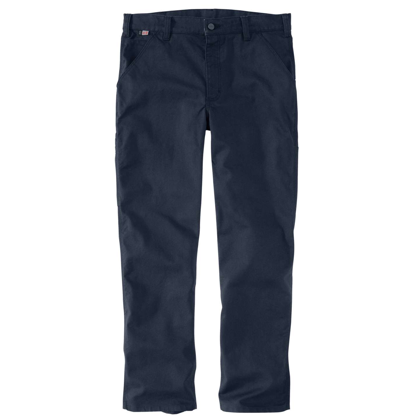 Мужские брюки Carhartt FR Relaxed Straight Rugged Flex™ Duck Dungaree, цвет: Тёмно-синий — фото 1