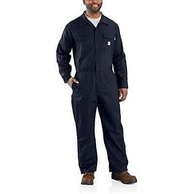 Carhartt Men's Dark Navy Flame-Resistant Loose Fit Twill Coverall