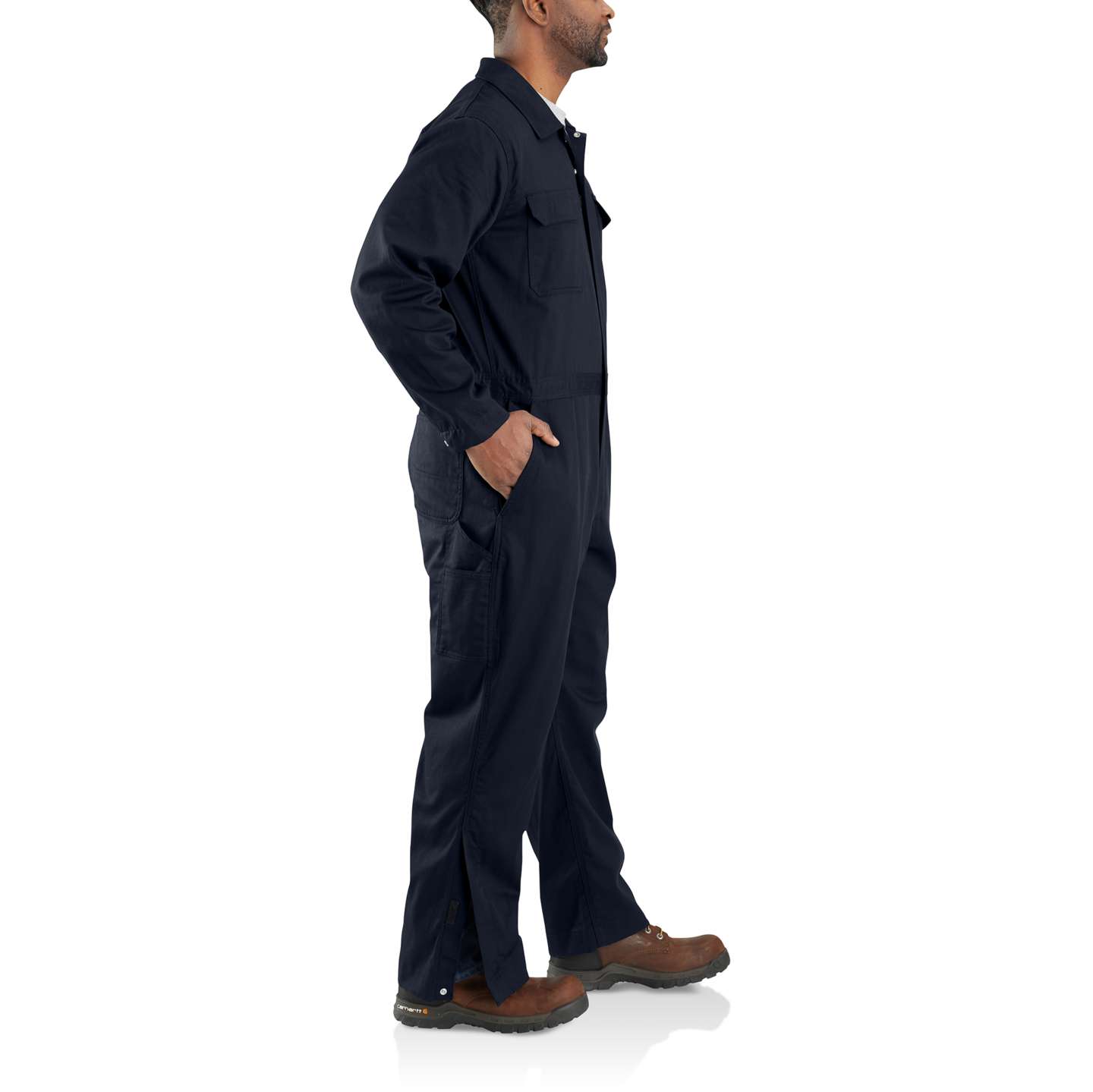 Мужской комбинезон Carhartt FR Twill Coverall, цвет: Тёмный тёмно-синий — фото 2