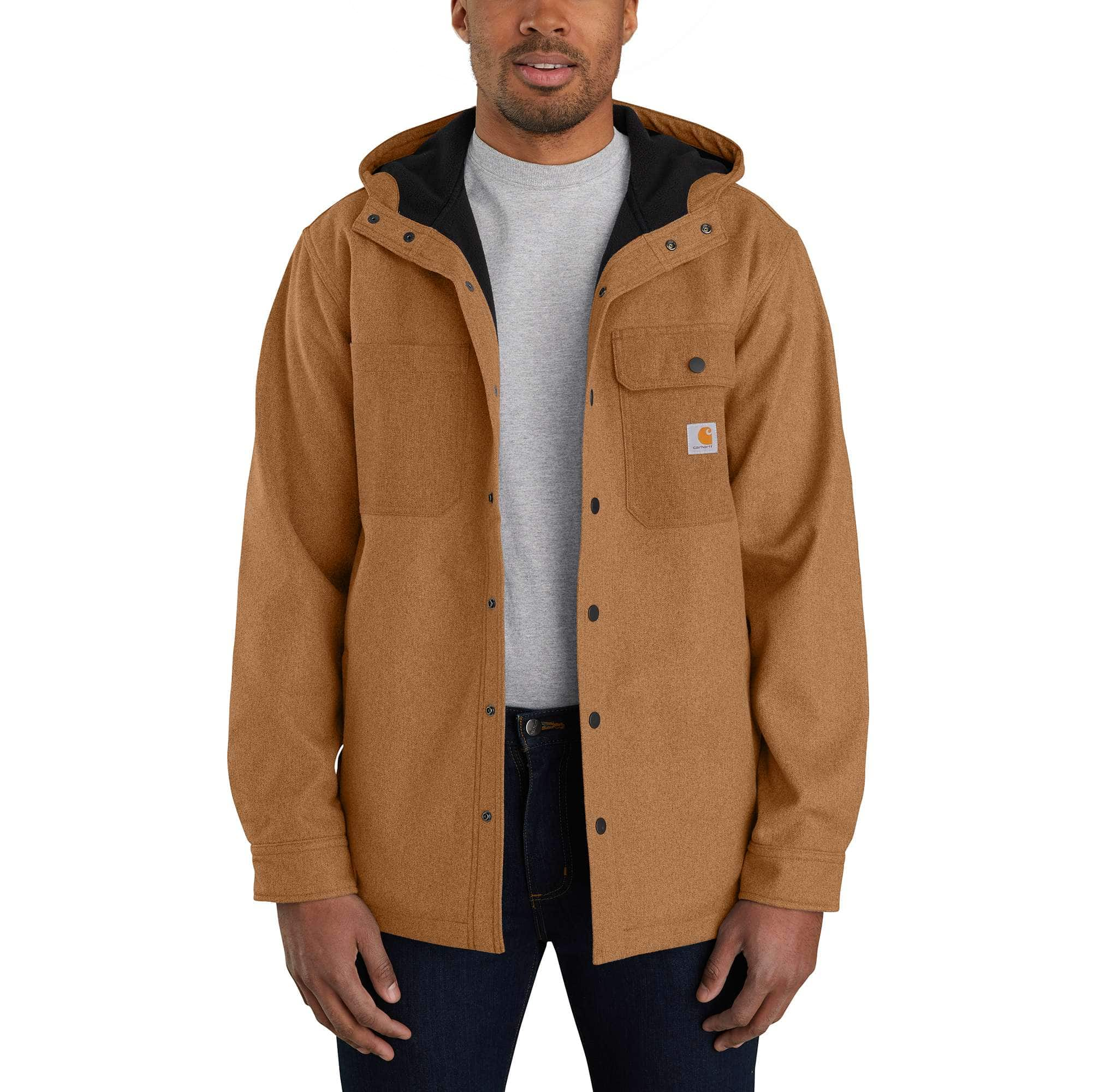 Chaqueta Carhartt Para Hombre 4XL Rain Defender Relajada Peso Pesado Camisa  con Capucha Verde 192776960357