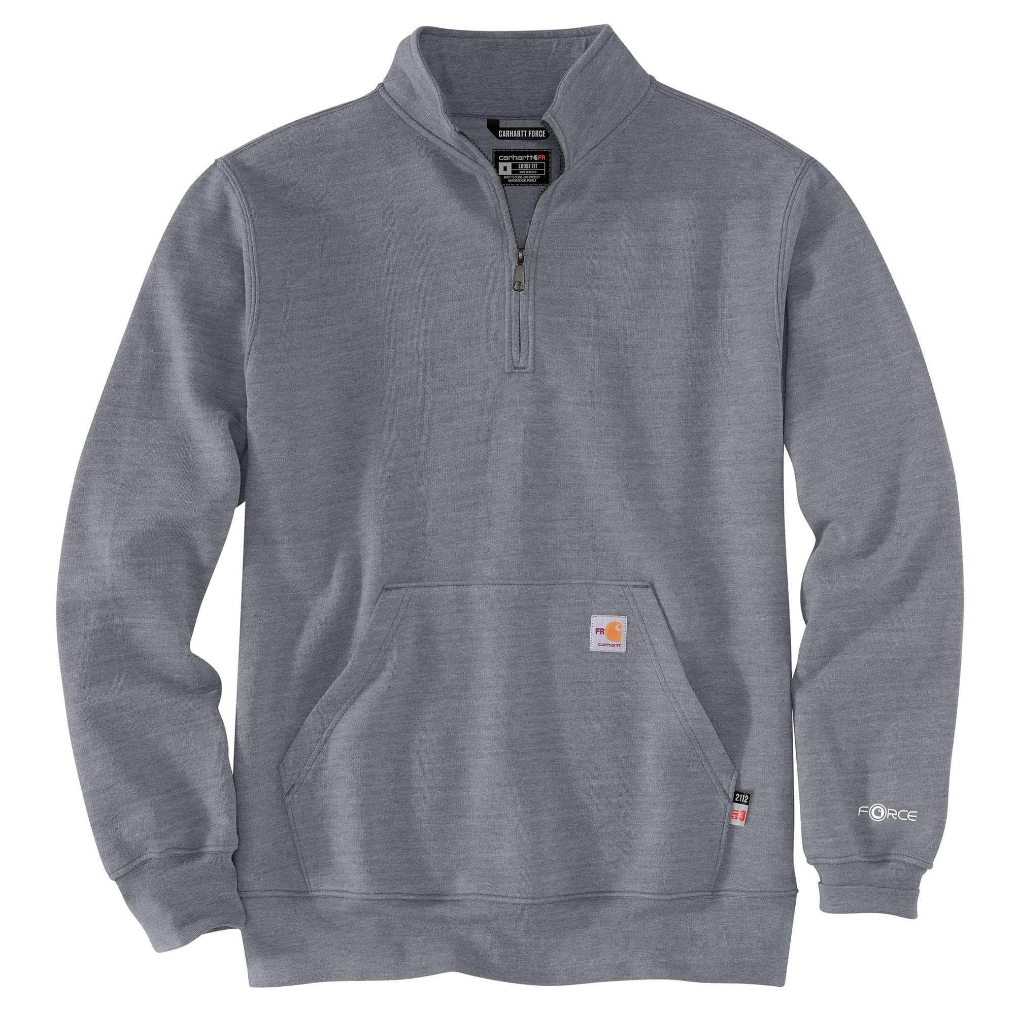 Flame Resistant Force Original Fit Midweight Mock Neck Sweatshirt Carhartt Company Gear