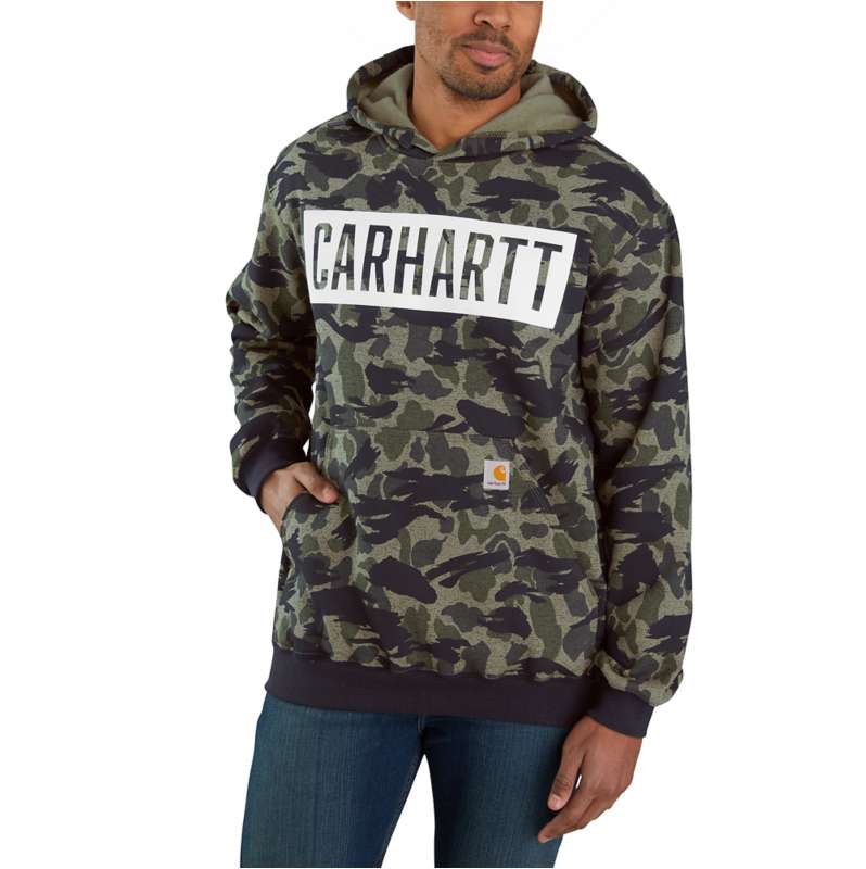 Loose Fit Midweight Hooded Camo Graphic Sweatshirt | TALL | Carhartt