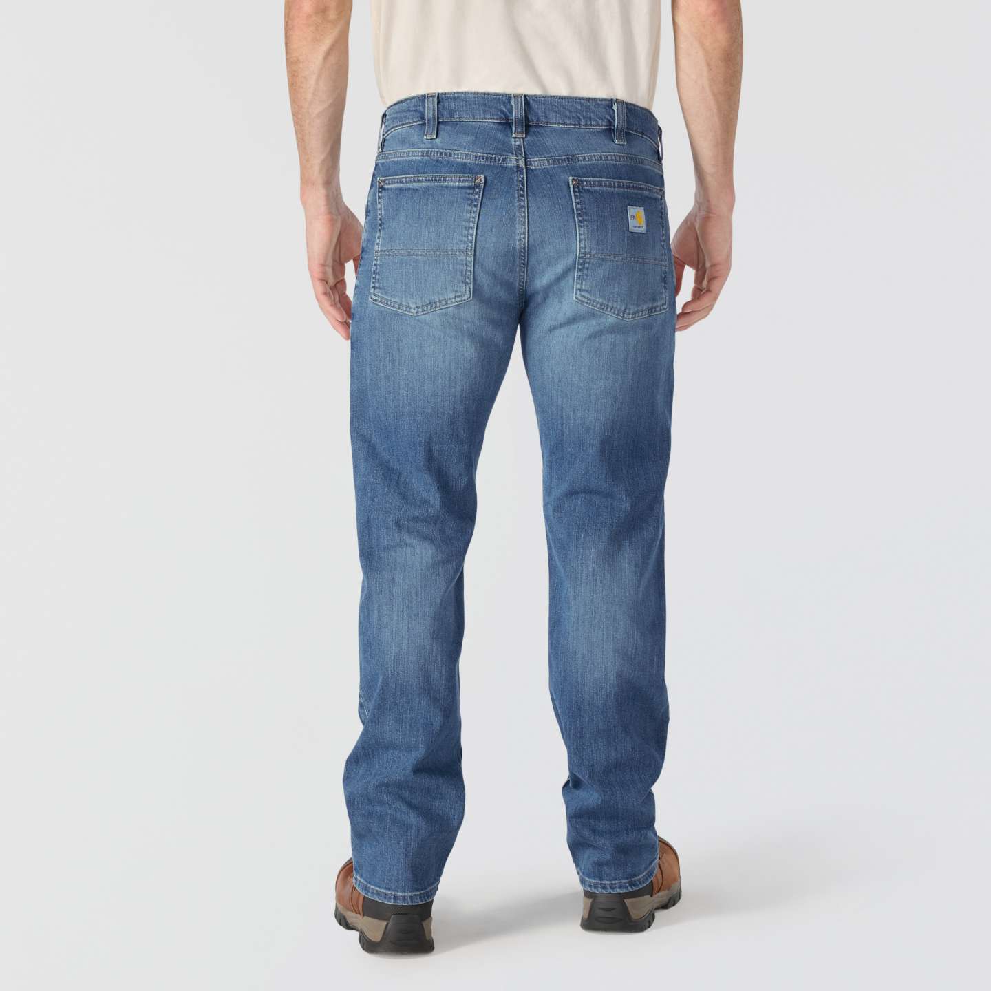 Мужские джинсы Carhartt FR Slim Straight Rugged Flex™ Jean, цвет: Cascade — фото 2