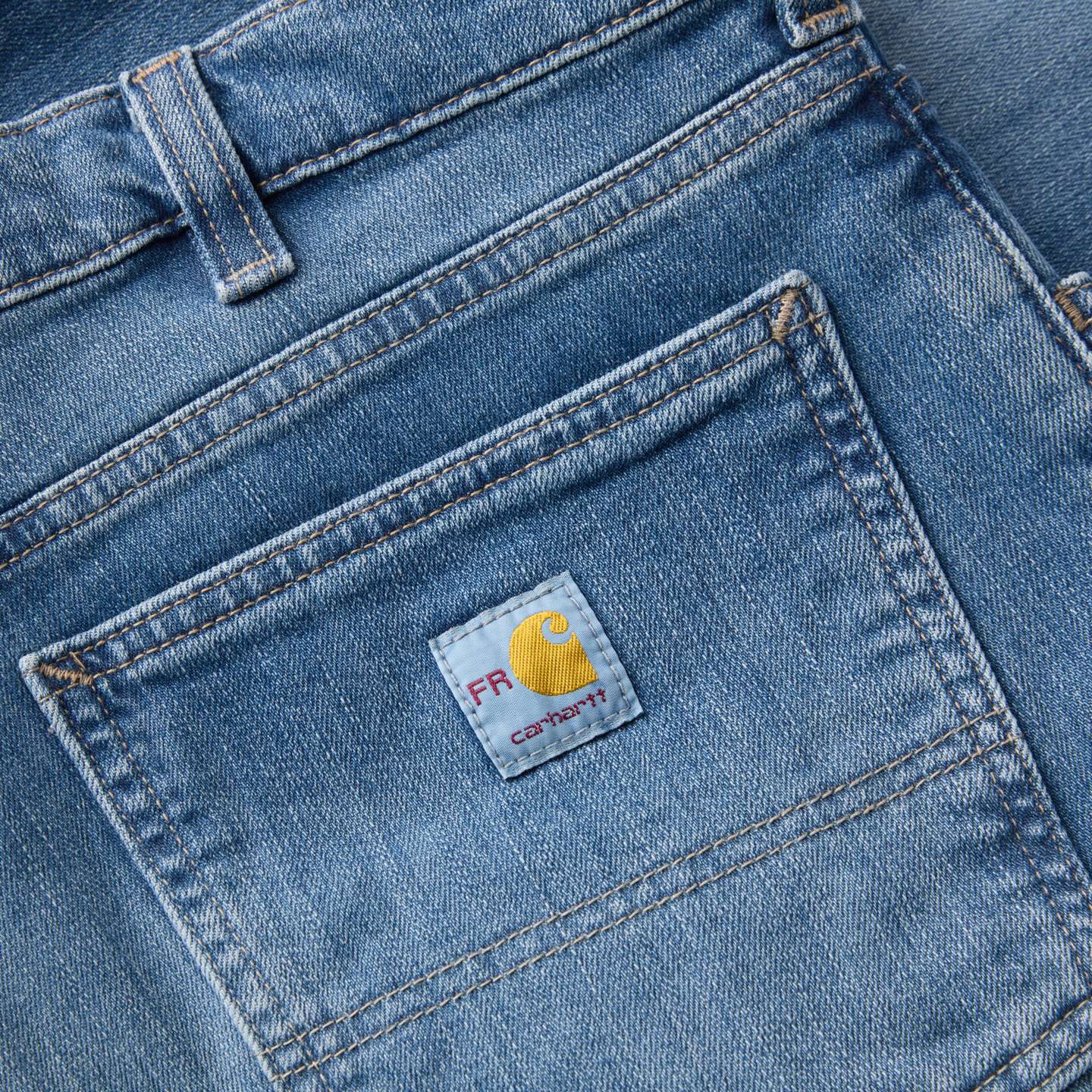 Мужские джинсы Carhartt FR Slim Straight Rugged Flex™ Jean, цвет: Cascade — фото 9