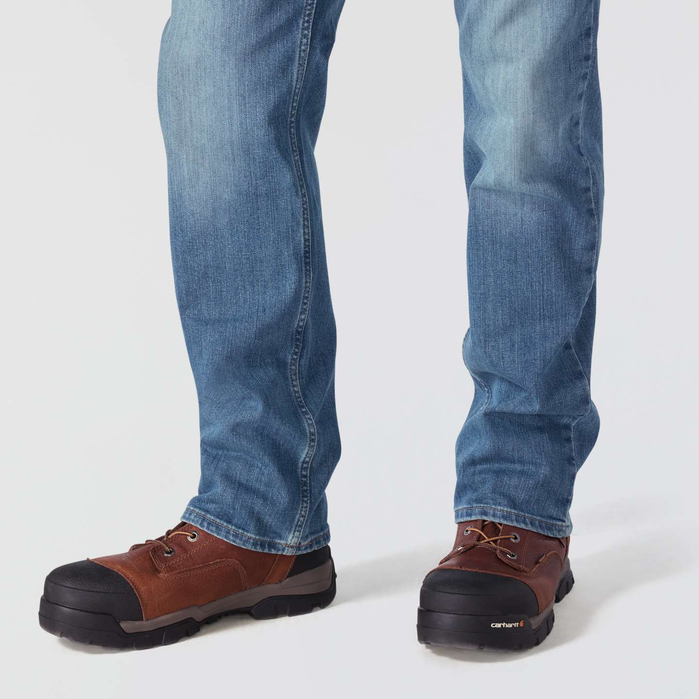 Мужские джинсы Carhartt FR Slim Straight Rugged Flex™ Jean, цвет: Cascade — фото 7