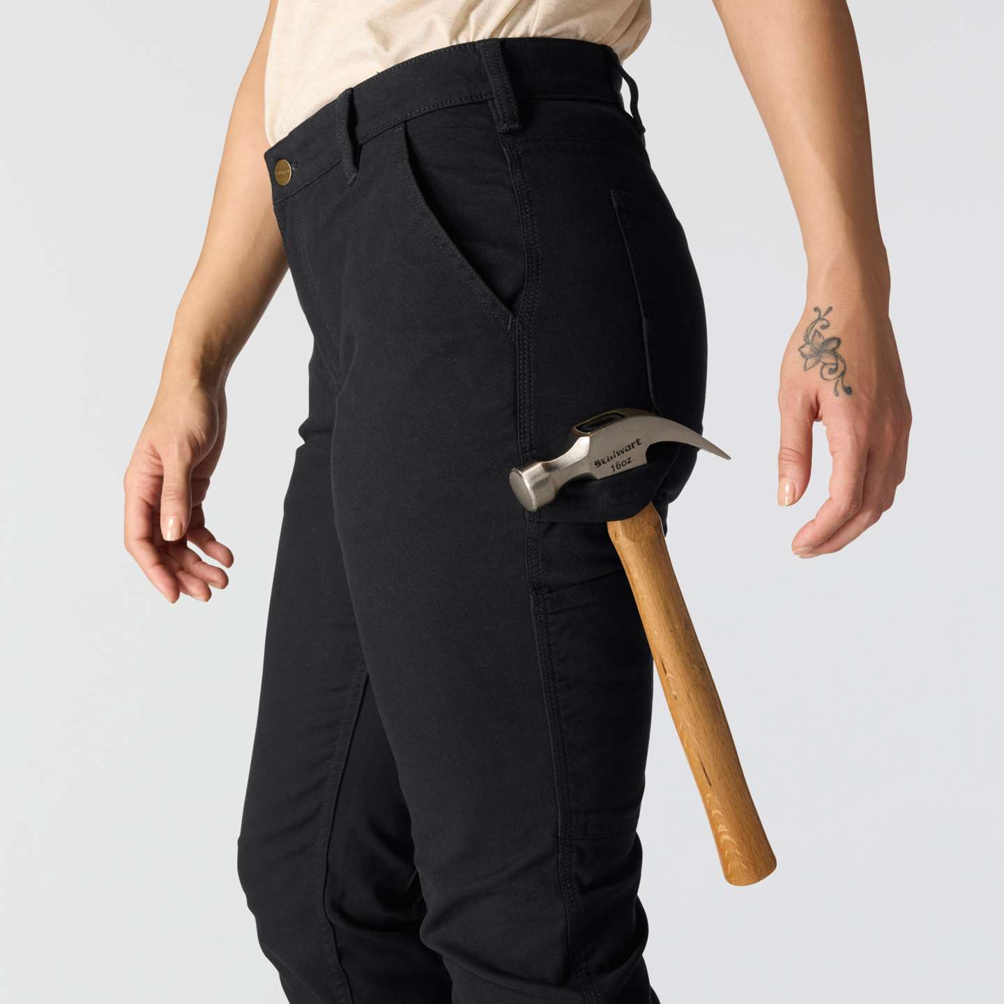 Женские брюки Carhartt Essential Ashland, цвет: Чёрный — фото 5