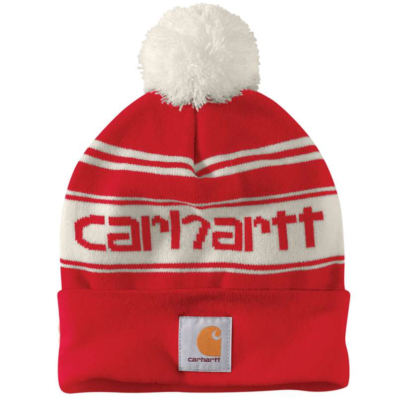 Knit PomPom Cuffed Logo Beanie Coming Soon Carhartt