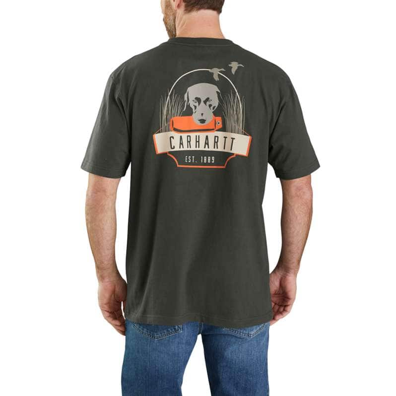 Carhartt  Peat Loose Fit Heavyweight Short-Sleeve Pocket Dog Graphic T-Shirt
