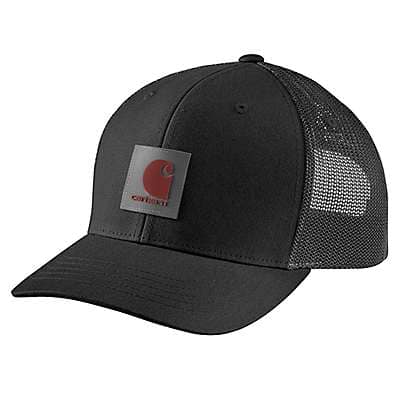 Carhartt Men's Asphalt Rugged Flex® Twill Mesh-Back Logo Patch Cap