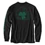 Additional thumbnail 1 of Loose Fit Heavyweight Long-Sleeve Shamrock Graphic T-Shirt
