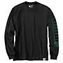 Additional thumbnail 2 of Loose Fit Heavyweight Long-Sleeve Shamrock Graphic T-Shirt