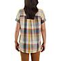 Additional thumbnail 2 of Women's Loose Fit Lightweight Twill Short-Sleeve Plaid Shirt