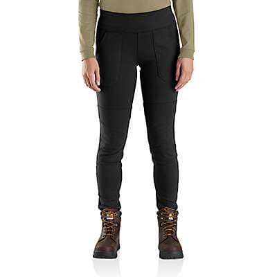 Carhartt Women's Black Women's Flame-Resistant Force® Fitted Midweight Utility Legging
