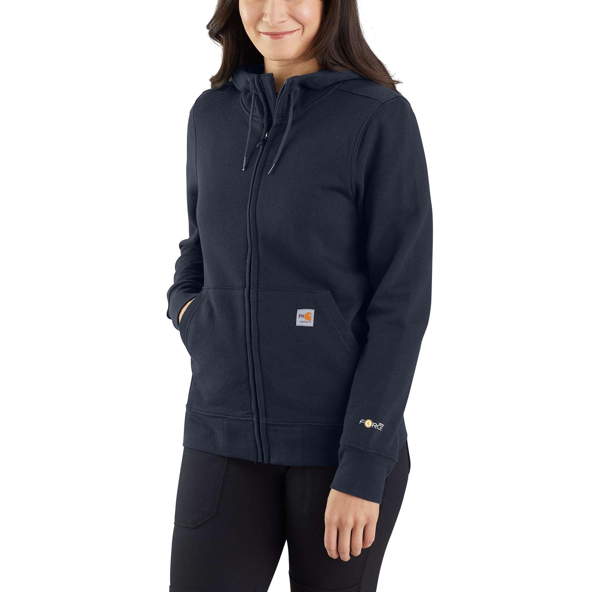 Women's Flame-Resistant Carhartt Force® Relaxed Fit Midweight Hooded  Zip-Front Sweatshirt, Shop All PPE