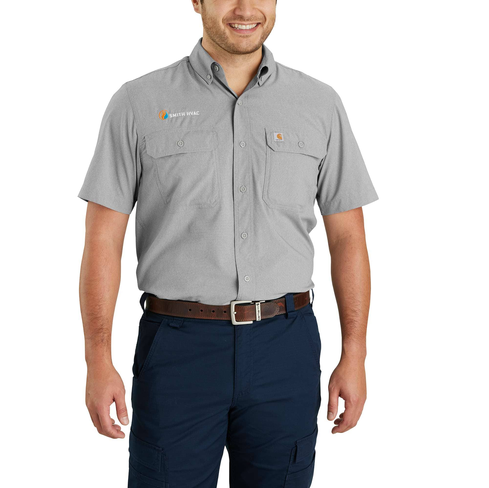 Carhartt Force Relaxed Fit Lightweight Short Sleeve Shirt - 104258 – WORK N  WEAR