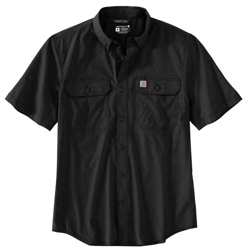 Carhartt  Black Carhartt Force® Relaxed Fit Lightweight Short-Sleeve Shirt