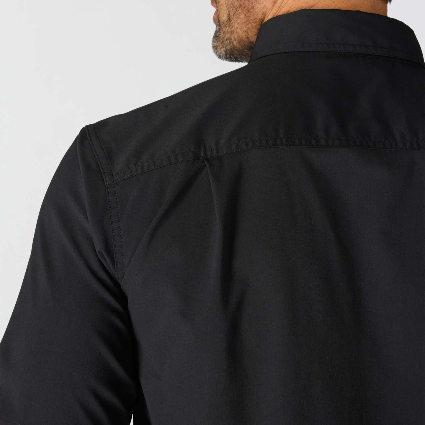 Мужская рубашка Carhartt Force Sun Defender™ Chambray Relaxed SS, цвет: Чёрный — фото 6