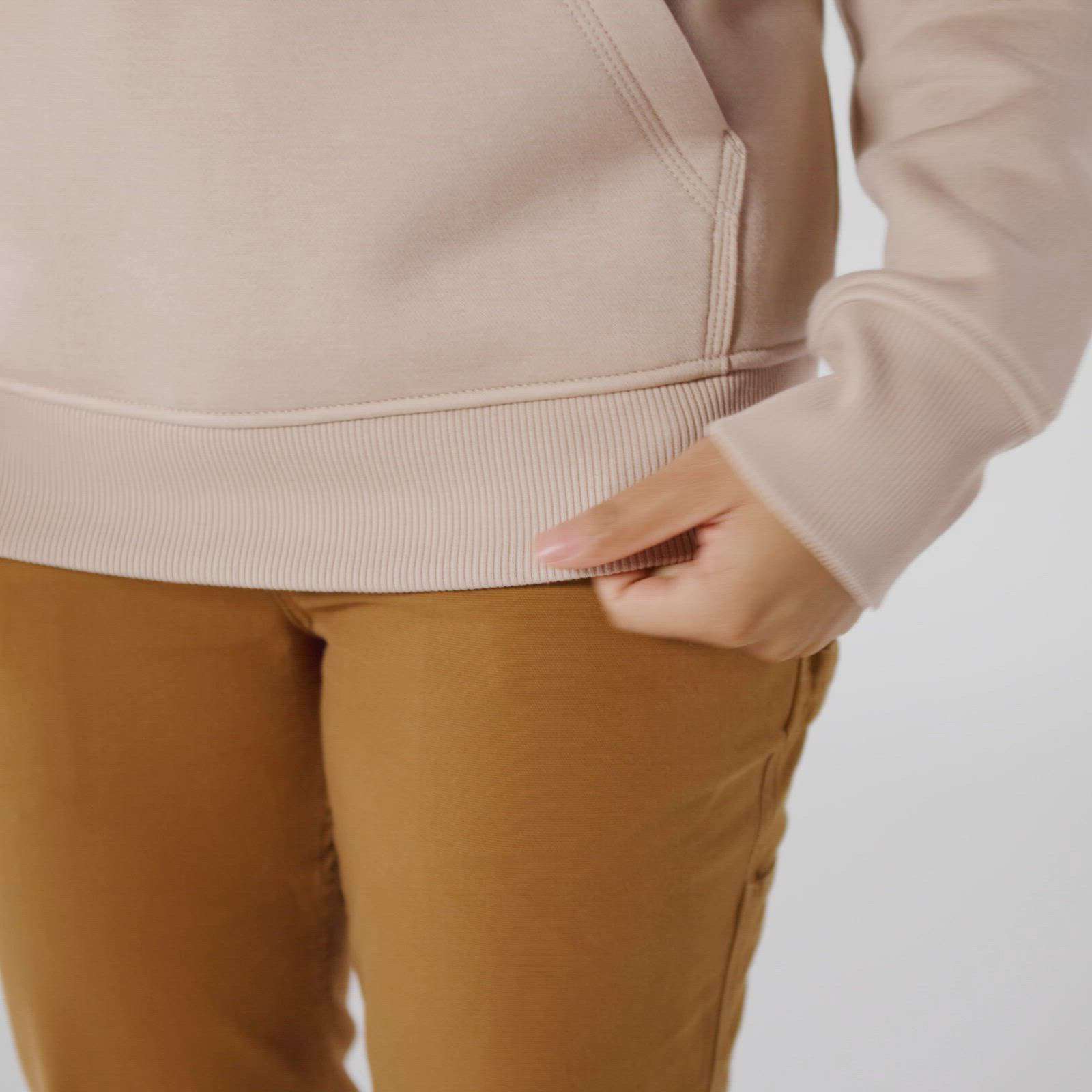 Additional thumbnail 2 of Women's Relaxed Fit Midweight Quarter-Zip Mock-Neck Sweatshirt