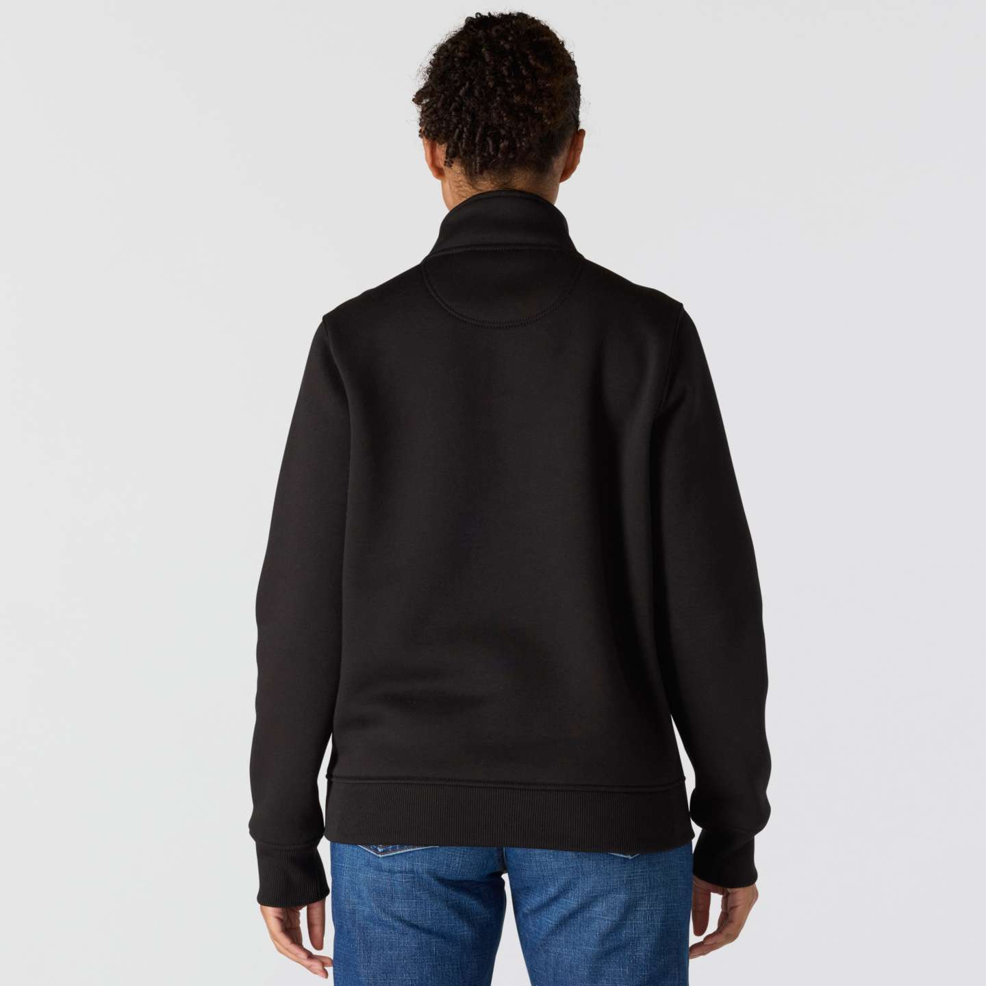 Женские толстовки Carhartt Clarksburg Quarter-Zip, цвет: Чёрный — фото 3