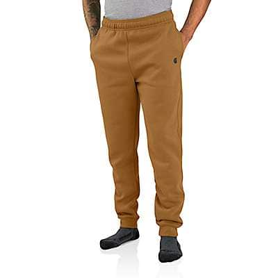 Carhartt Men's Black Relaxed Fit Midweight Tapered Sweatpant