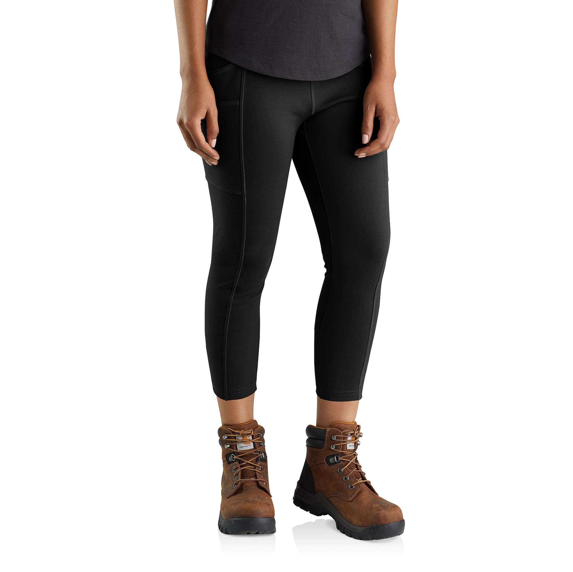 Carhartt Women's Black Women's Carhartt Force® Fitted Lightweight Ankle Length Legging