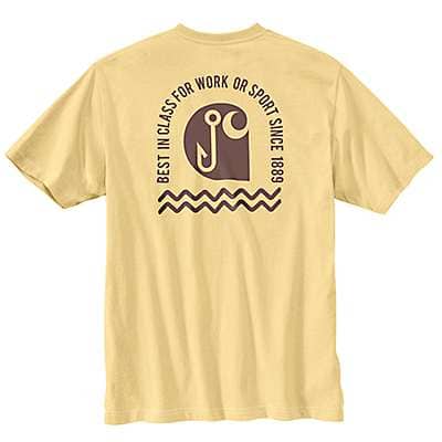 Carhartt Men's Pale Sun Loose Fit Heavyweight Short-Sleeve Fishing Graphic T-Shirt