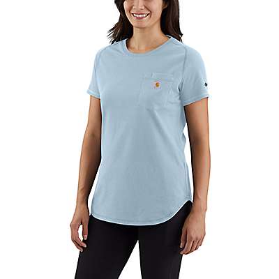 Carhartt Women's Basil Heather Women's Carhartt Force® Relaxed Fit Midweight Pocket T-Shirt