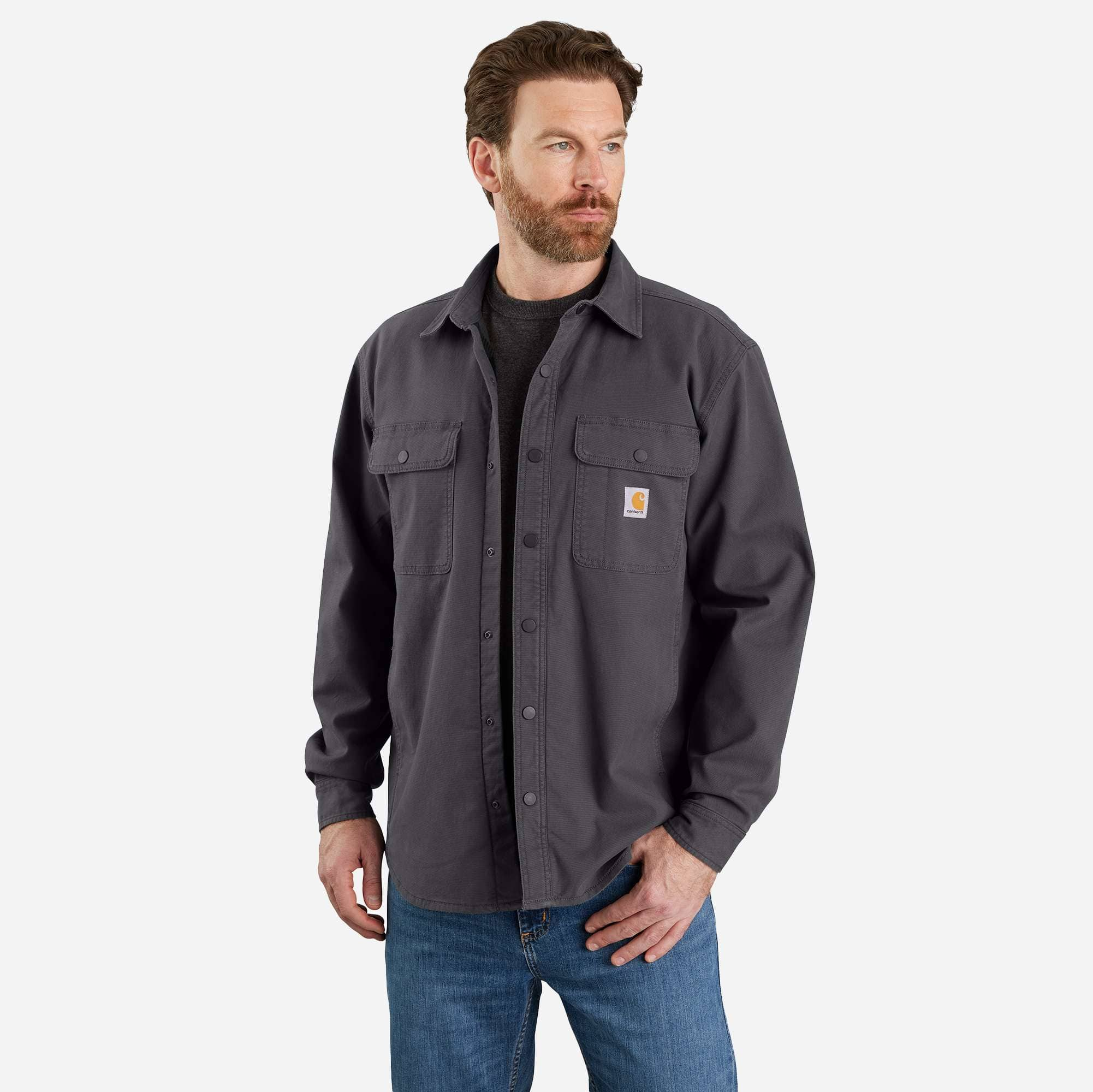 TJ5419 M RF RlxdFit Cnvs Flc Lnd ShrtJac-Carhartt