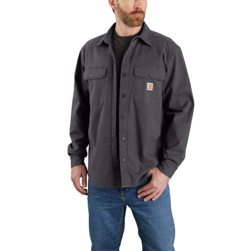 Carhartt  Shadow Rugged Flex® Relaxed Fit Canvas Fleece-Lined Shirt Jac