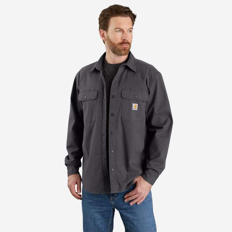 Relaxed Fit Flannel Sherpa-Lined Shirt Jac