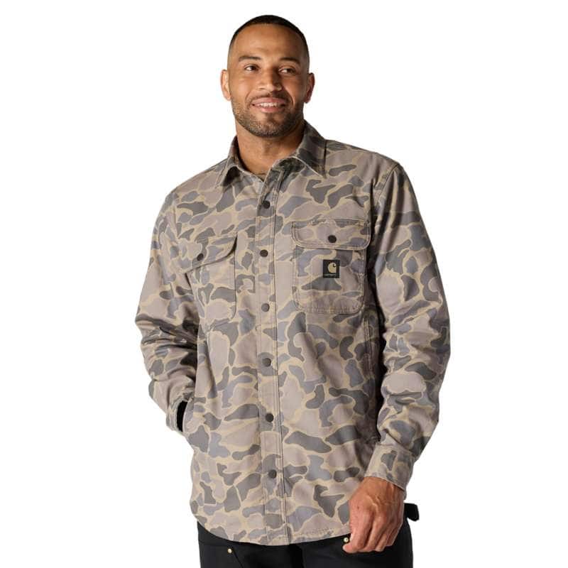 Relaxed Fit Flannel Sherpa-Lined Shirt Jac