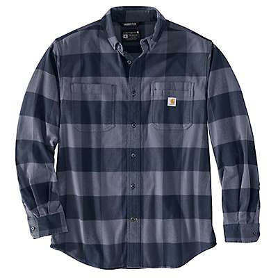 Carhartt Men's Mineral Red Rugged Flex® Relaxed Fit Midweight Flannel Long-Sleeve Plaid Shirt