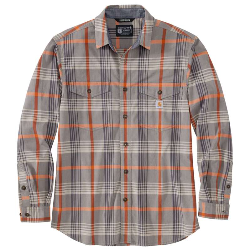 Rugged Flex® Relaxed Fit Lightweight Long-Sleeve Plaid Shirt | Men's ...