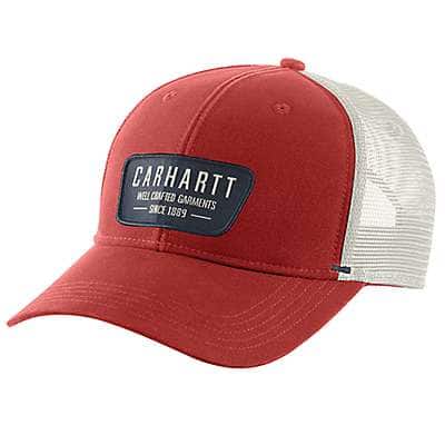 Carhartt Men's Chili Pepper Canvas Mesh-Back Crafted Patch Cap