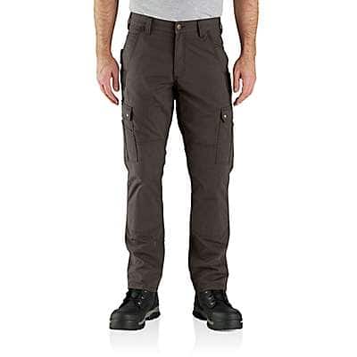Carhartt Men's Dark Coffee Men's Cargo Work Pant - Relaxed Fit - Rugged Flex® - Ripstop