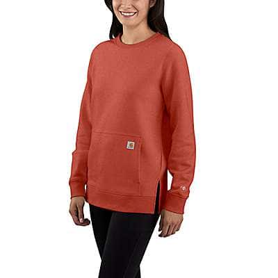 Carhartt Women's Desert Orange Heather Women's Carhartt Force® Relaxed Fit Lightweight Sweatshirt