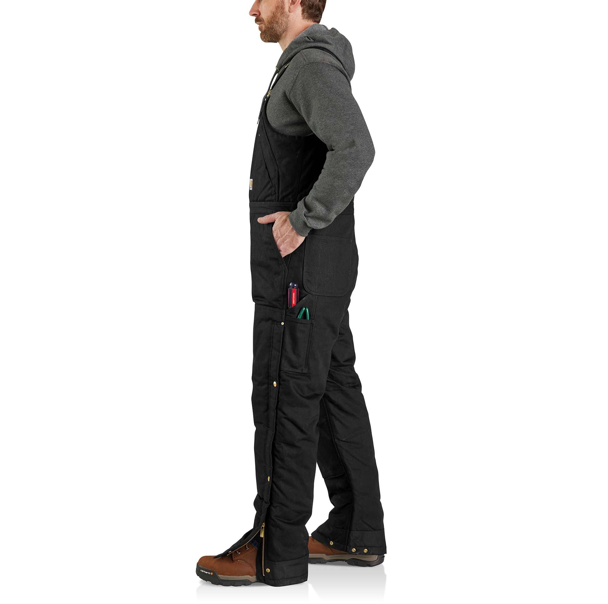 Men's Insulated Bib Overall - Loose Fit Firm Duck 4 Extreme Warmth Rating